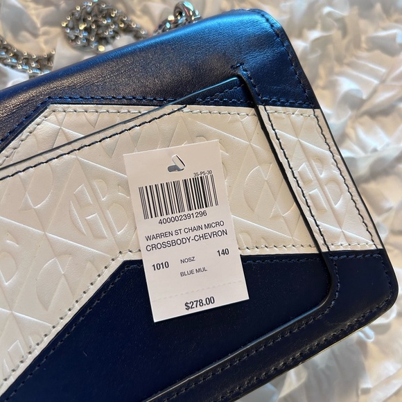 HENRI BENDEL • Warren Street Micro Body Bag • White Navy • - Picture 5 of 15